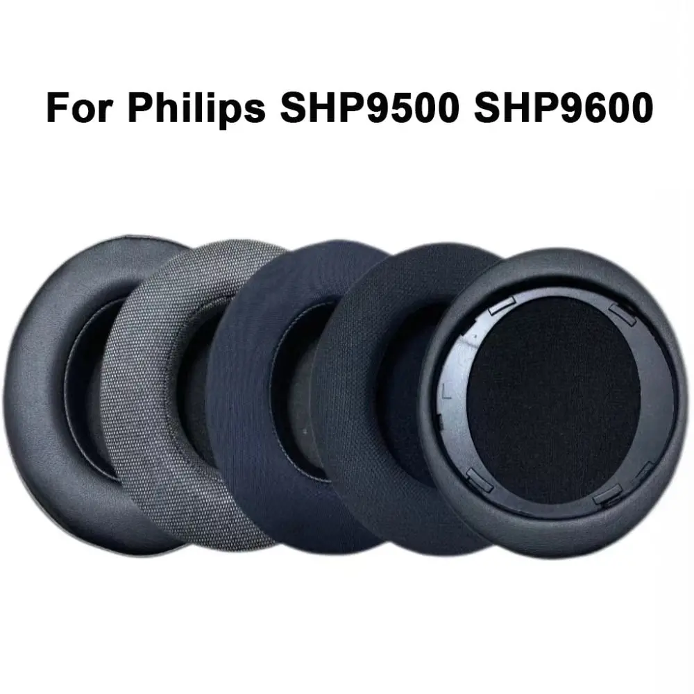 1Pair Replacement Foam Ear Pads Cushion Cover for Philips SHP9500 SHP9600 Headphone Earmuff Headset Earpads Sleeve