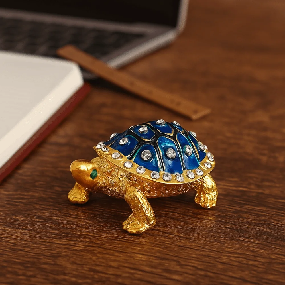 Creative Retro Turtle Jewelry Box Decorative Elegant Vintage Storage Case Zinc Alloy Metal Turtle Ornament Home Decor