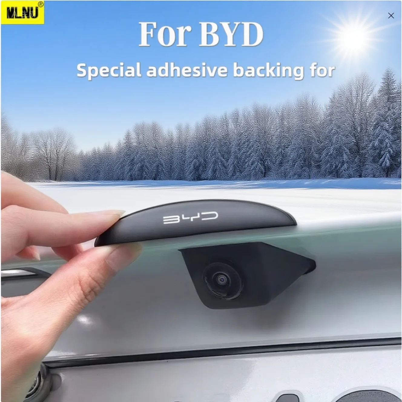 

For BYD Accessories 2025/2024 Rear Camera Rain Cover Premium ABS, Scratch-Resistant Sunproof Orced Adhesion 2022-2023