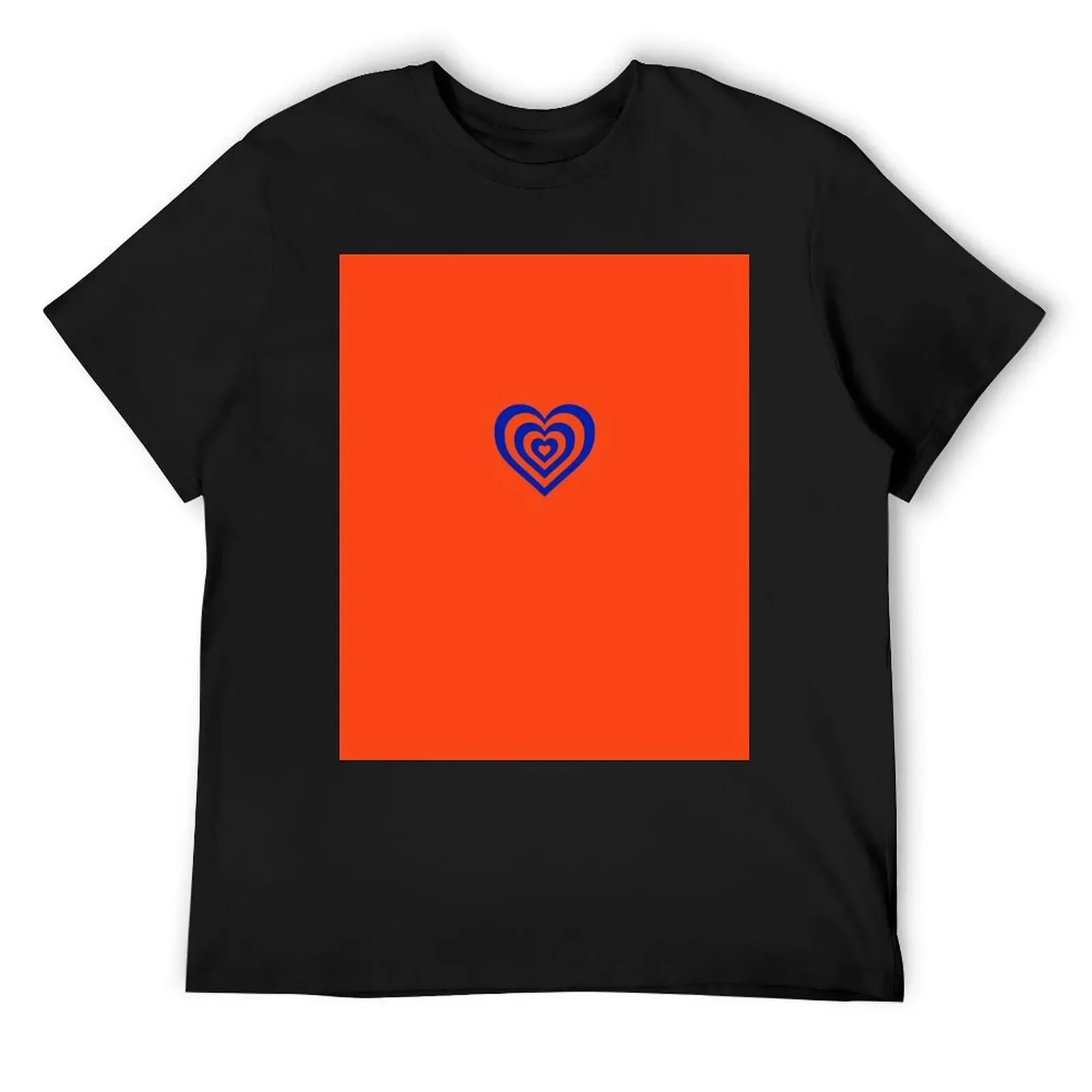 Blue and Orange - Powerpuff Girls Retro Heart T-Shirt plus size clothes vintage clothes for a boy mens workout shirts