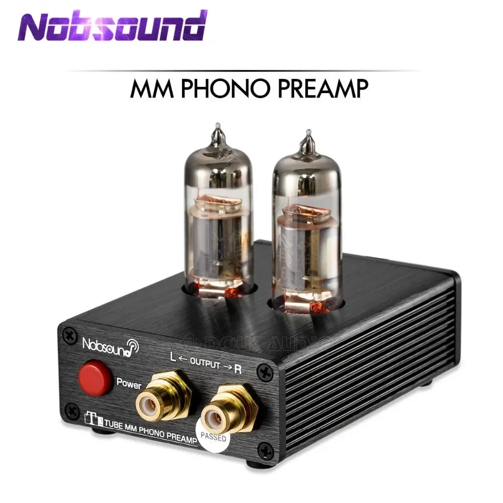 Nobsound HiFi 6J5 Valve Tube MM Phono Stage Pre-amplifier Mini Audio Signal Amp Stereo MM RIA LP Vinyl Preamp for Record Player