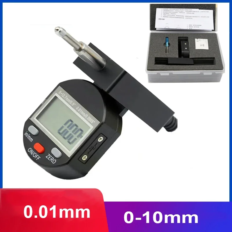 

0.01mm Vertical Electronic Digital Dial Indicator Range 0-10mm Precision Range Gauge Vertical Digital Indicator Tester Tools