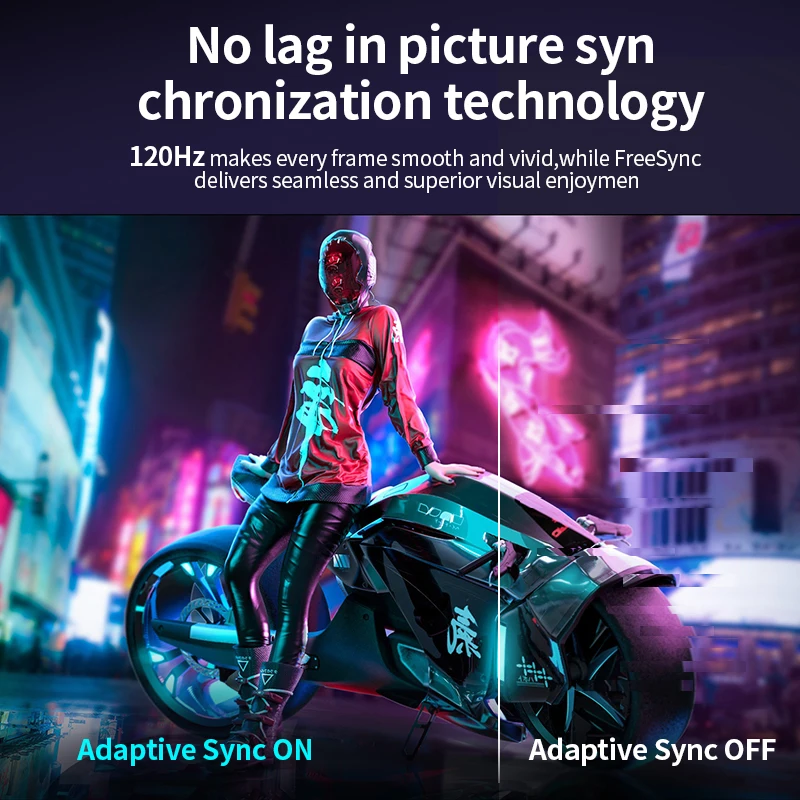 شاشة كمبيوتر 27 بوصة 2K QHD (260 × 1440)، شاشة ألعاب 120 هرتز، 1 مللي ثانية بدون إطار، FreeSync، 98% sRGB، 178 °   زاوية عرض واسعة، عرض