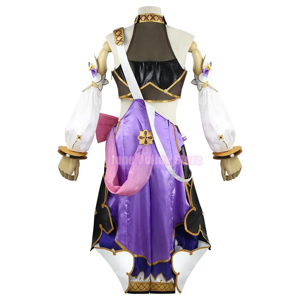 Genshin Impact Sumeru Cosplay Costume, Perruque Rose, Tenues Dori, Cheveux