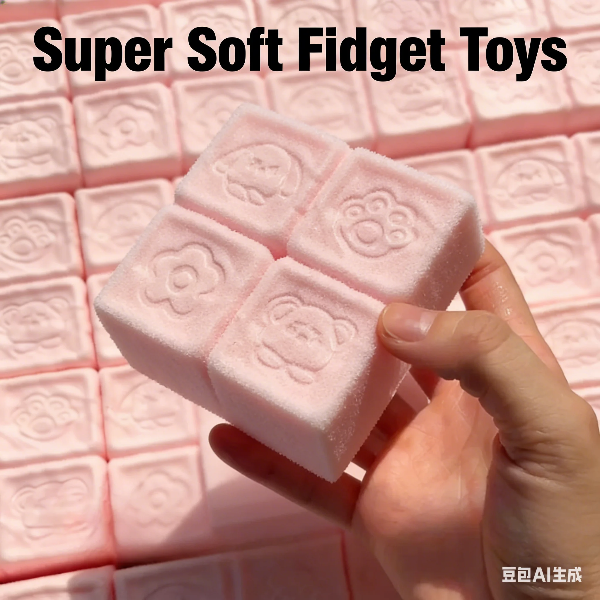 新しいスクイーズイーストロベリーミルクキューブ、ゆっくりと上昇する、抗ストレス、超ソフト、ストレス解消、感覚玩具、子供と大人のためのギフト