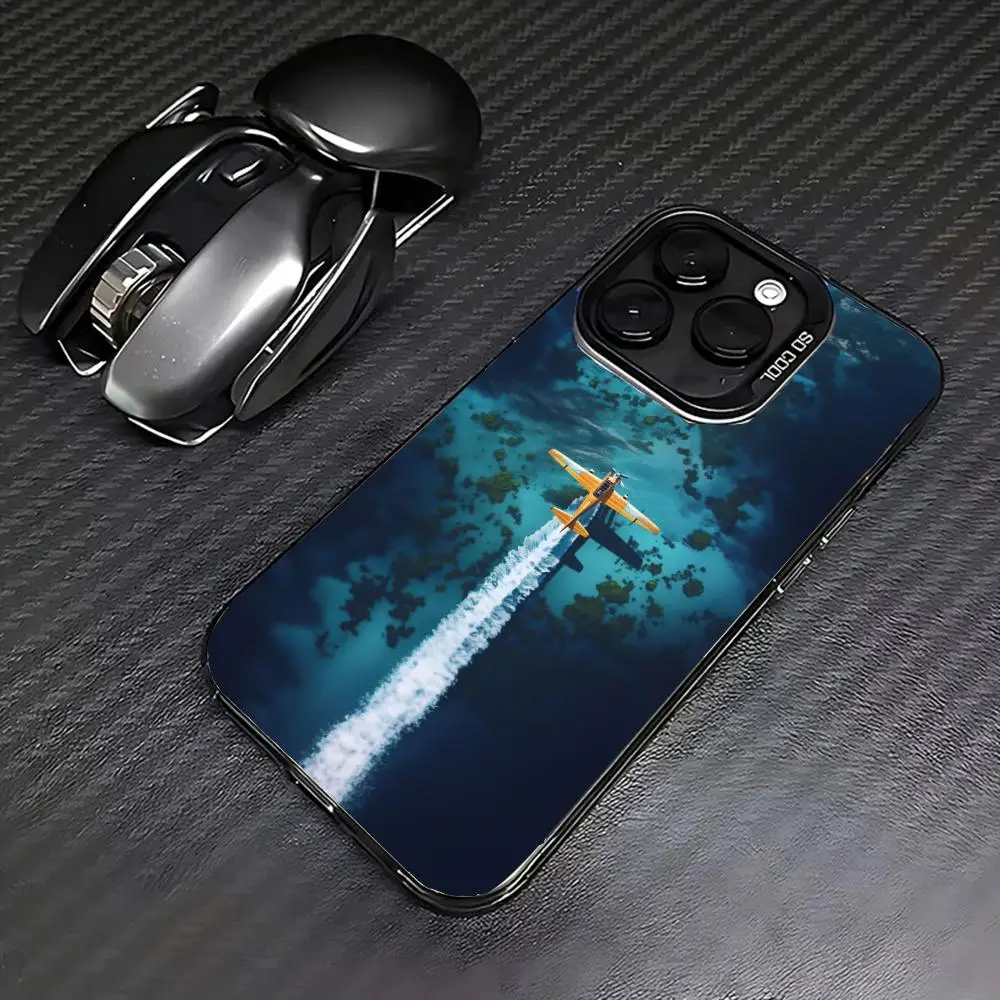 

Aircraft navigation case for iPhone17 16 15 14 13 12 11 Pro/ Max/Plus shock-proof rear cover anti-fingerprint