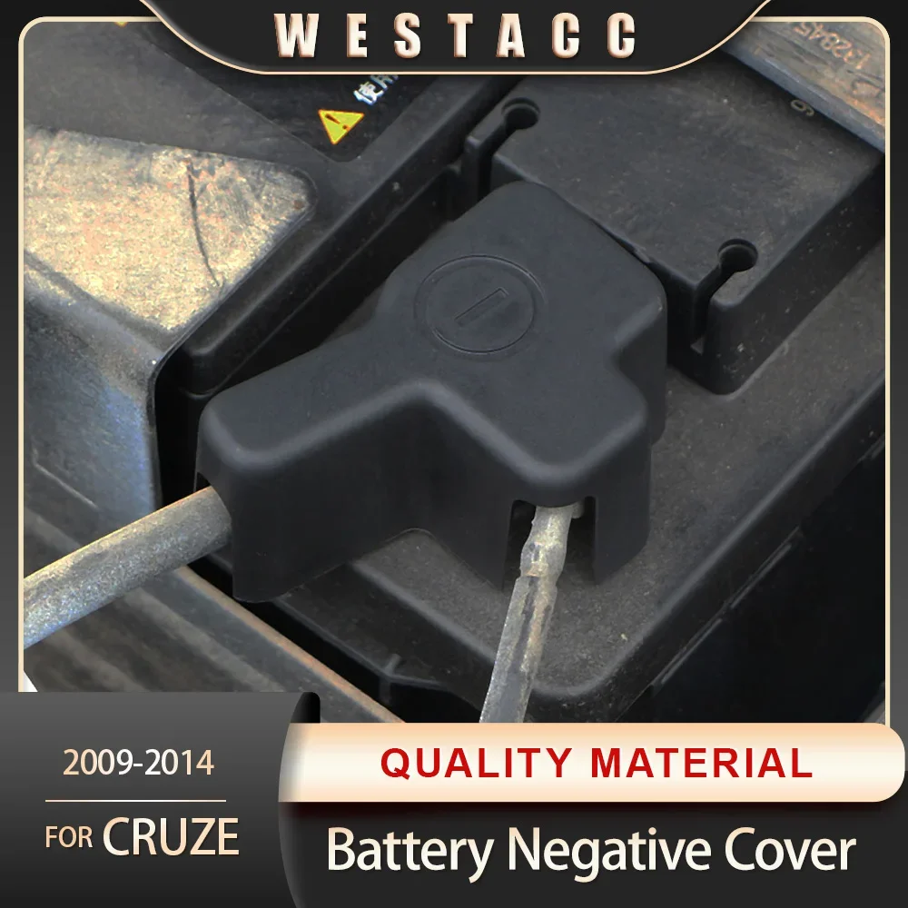 Car Battery Negative Cover for Chevrolet Cruze Sedan Hatchback 2009 - 2014 Engine Batteries Cap Anti-Rust Protector Accessories