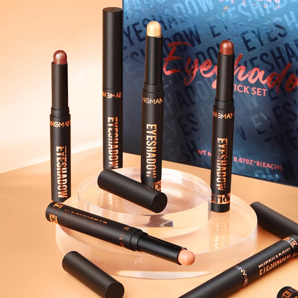 Smoky Eyes Make Up Matte Lying Silkworm Eyeshadow Pencil Eyeshadow Pen Brown Glitter Highlighter Stick Long Lasting Shimmer