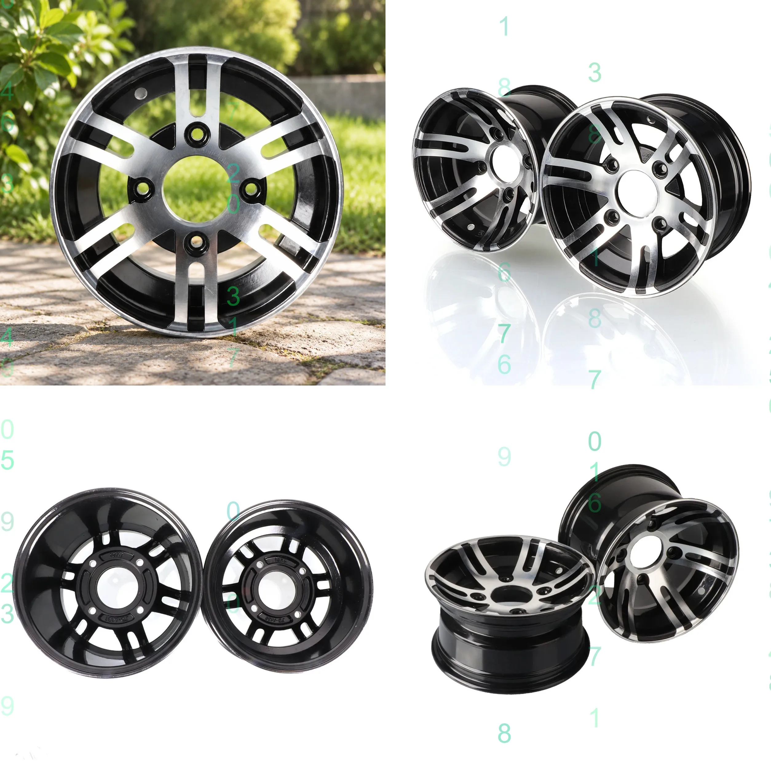10 Inch Aluminum Rims Alloy Wheels for ATV UTV Go Kart Motorcycle Accessories