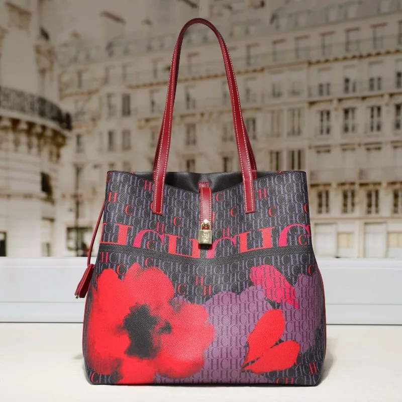 

Professional Tote Bag for Women 2025, Large Capacity Bucket Bag for Commute, Genuine Leather Shoulder Sling Armpit Bag