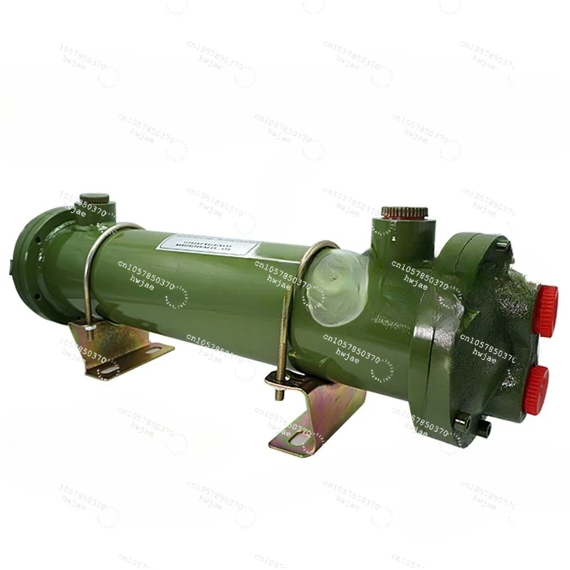 OR-150 Tubular Water Cooler Hydraulic Oil Heat Exchanger With 32 Copper Tubes Inside