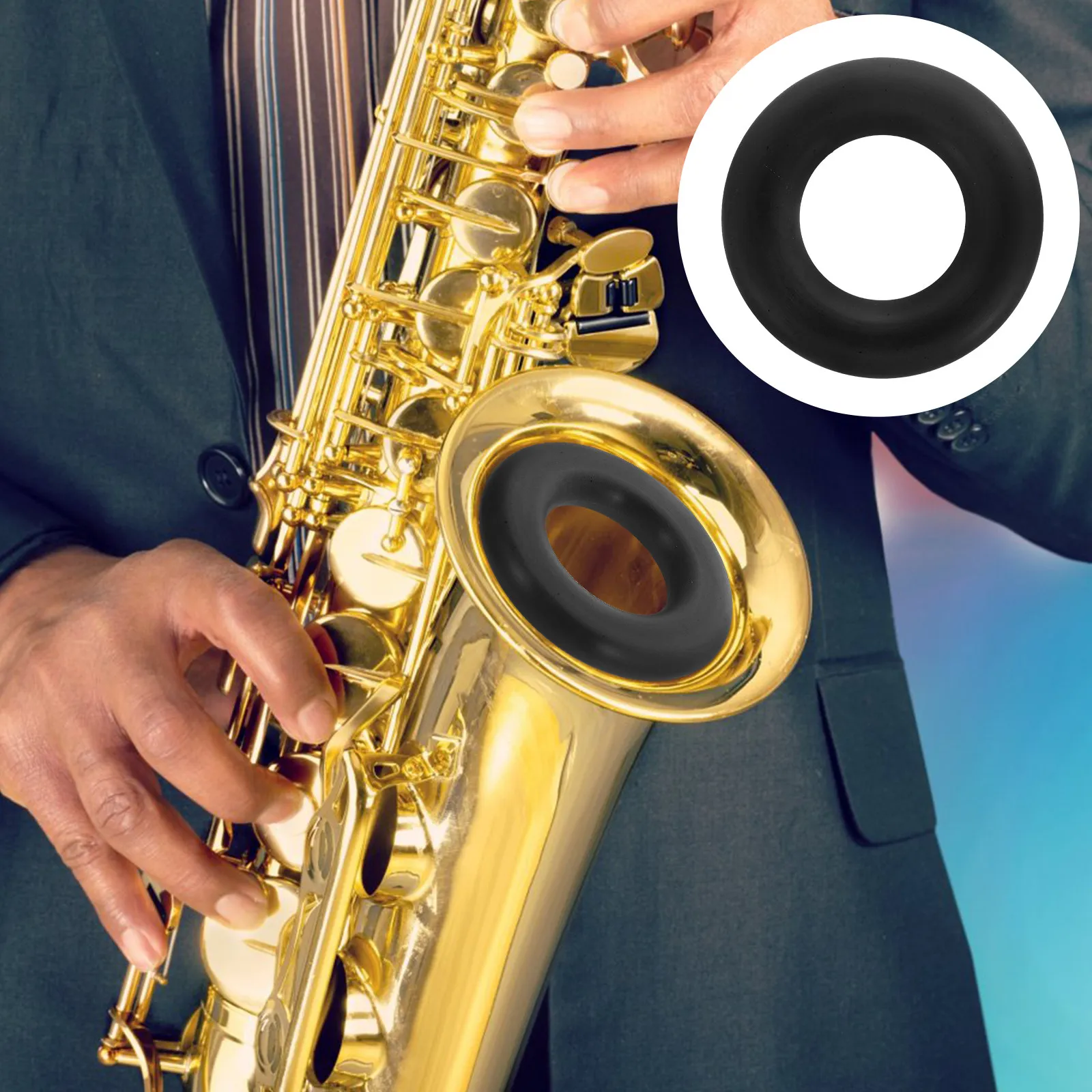 Silicone Tenor Saxophone Mute Made Premium For Saxophone Beginner Quiet Practice Reduces Overtones Noise Dampener