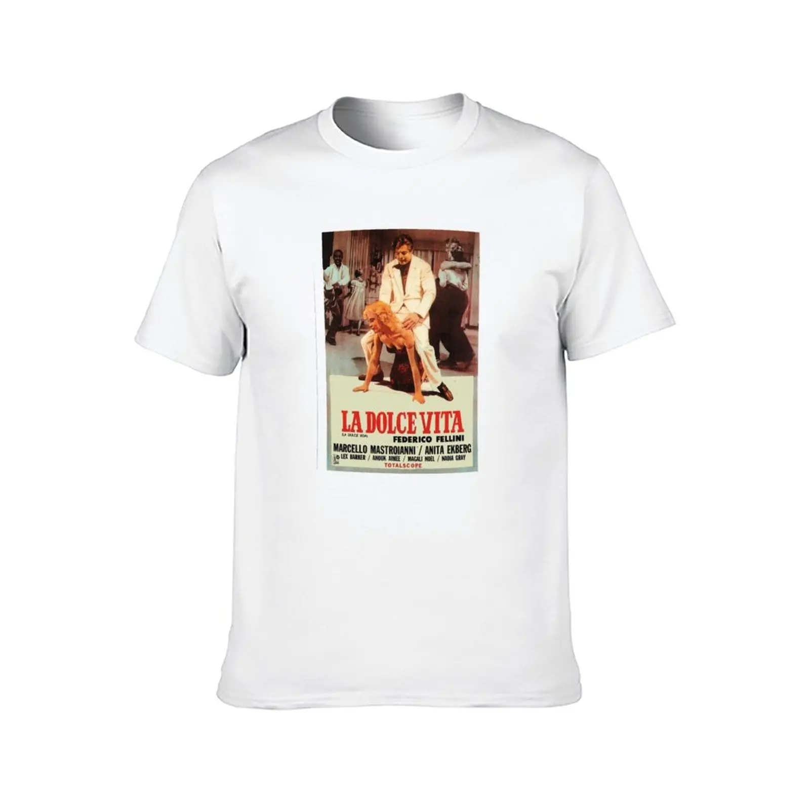 LA DOLCE VITA MOVIE FILM AESTHETIC TRAILER FEDERICO FELLINI T-Shirt man t shirt designer man t shirt