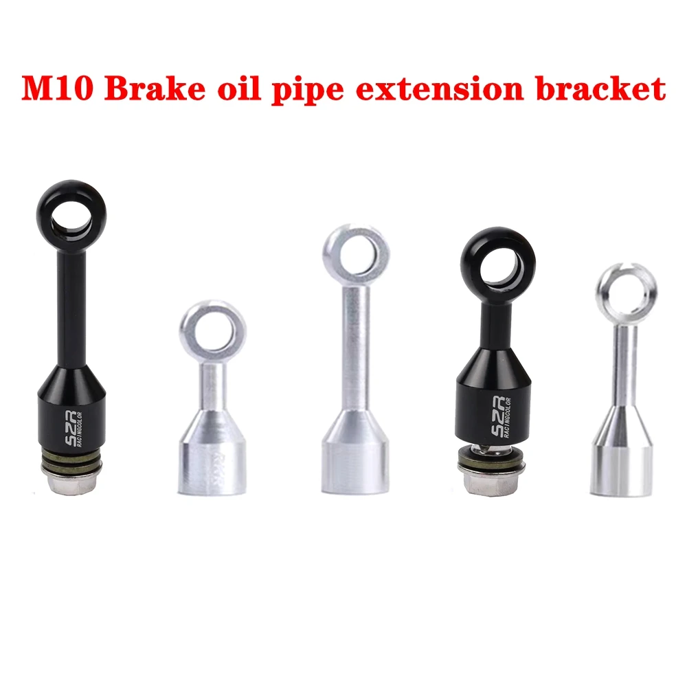 Universal M10*1.25 Aluminium Alloy Stainless SteelMotorcycle Brake Fluid Hose Extension Bracket Accessory For Honda Yamaha Suzuk