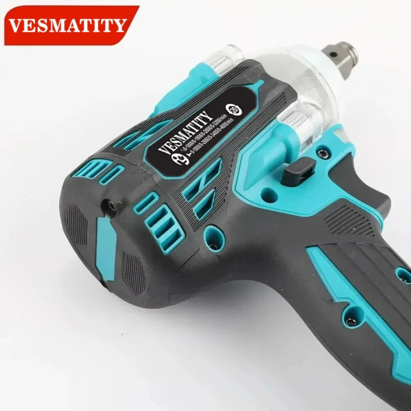 Brushless Cordless Wrench Tool 330Nm Torque Large Power Wind Cannon Lithium Remove Tire Auto Repair For 18V-20V Battery