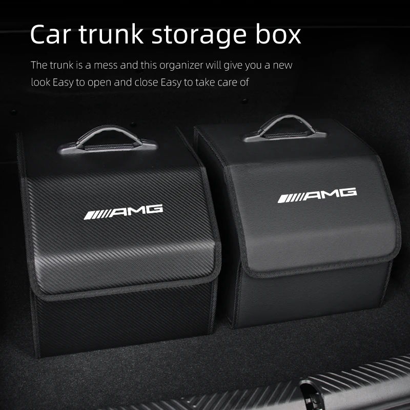 Car Trunk Storage Box Organizer Stowing Tidying Container Bag For Mercedes Benz AMG A C E S Class W201 W210 W108 W204 W205 W203