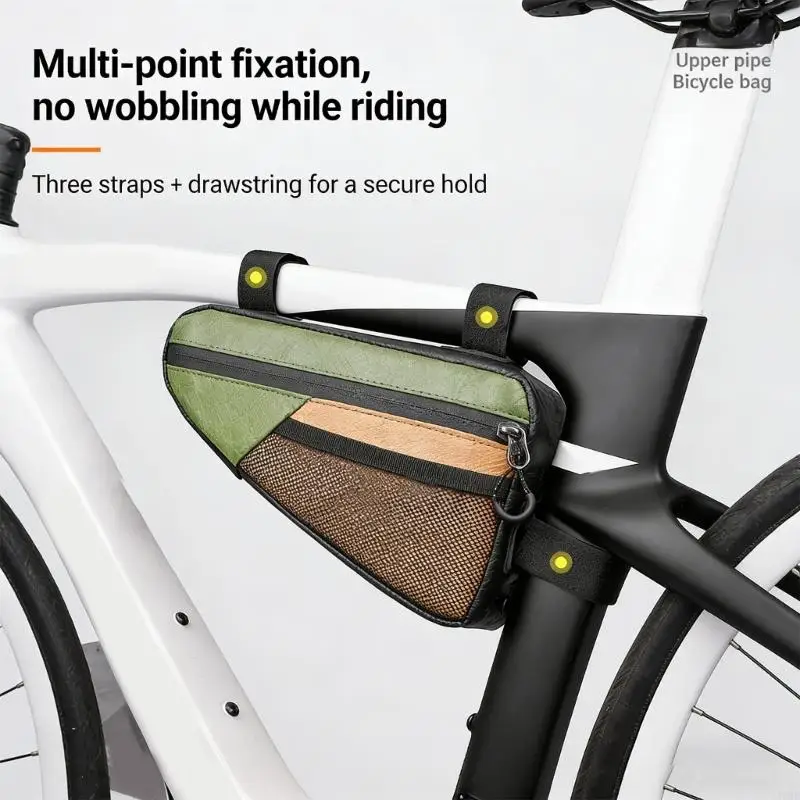 Triangles Battery Bicycles Pack Waterproof Bike Frame Front Tube Bag Road Bike JOME