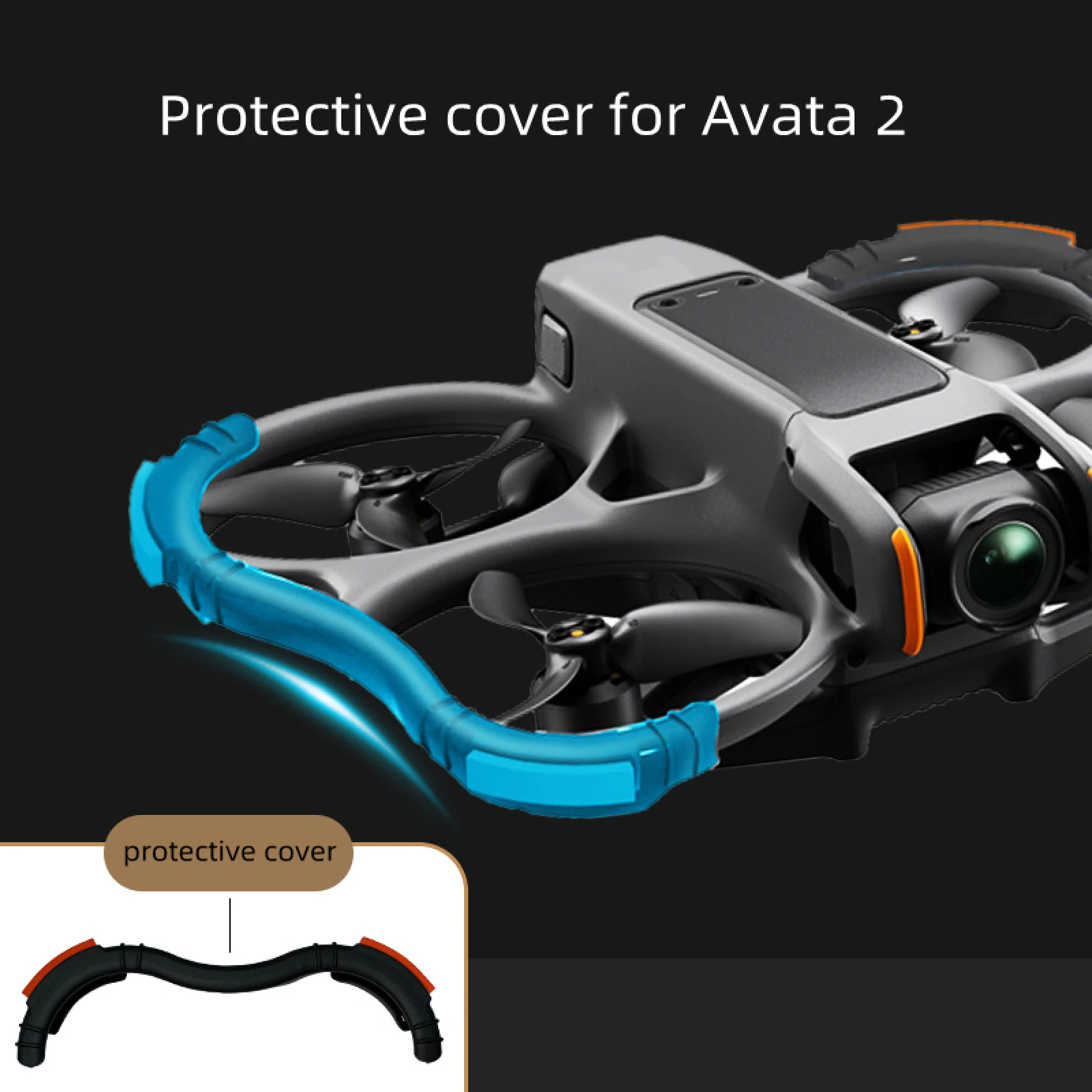 Ochraniacz śmigieł do DJI Avata 2, pierścień ochronny, osłony antykolizyjne, akcesoria do drona. — zdjęcie produktu 2