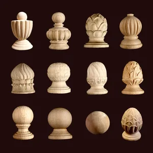 Vintage wood sculpted cabinet feeds European style home decor applique ornament furniture sofa legs decoration accessories 8 Main Sales Feet for Retro Furniture - №3