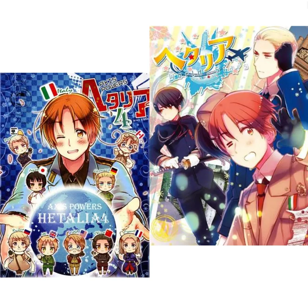 60 ピース/セットアニメステッカー Axis Powers アクションフィギュアフェリシアーノ・ヴァルガ・ルートヴィヒ・キク・ホンダ・アルフレッド・F・ジョーンズコレクション子供ギフトおもちゃ