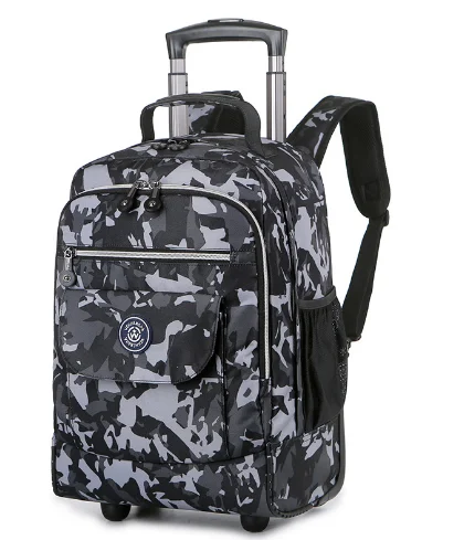 Travel Trolley Bag on wheels rolling luggage backpack women Wheeled backpack School Trolley Bag Suitcase School wheeled backpack