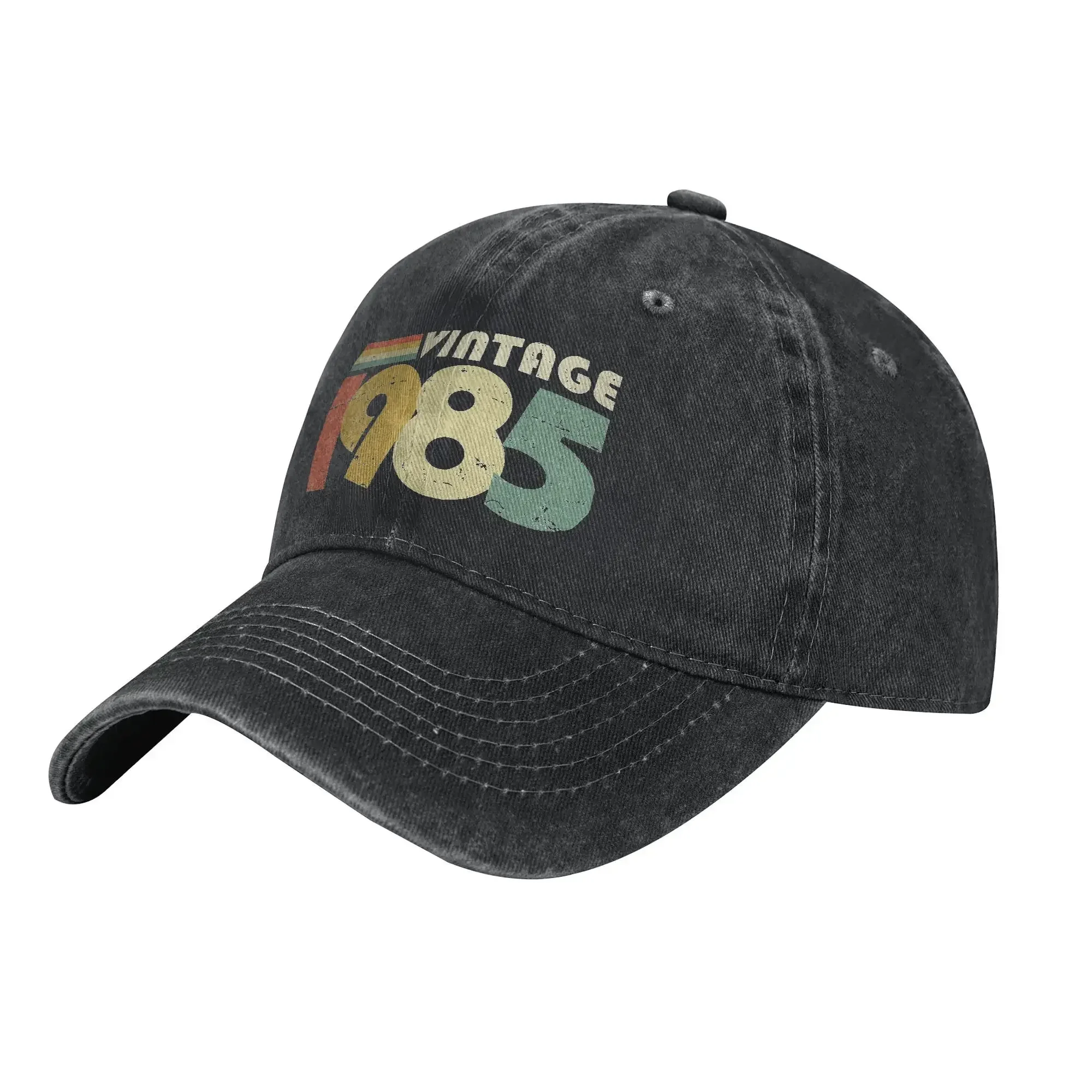 خمر خمر 1985 40th هدية عيد ميلاد المتعثرة تصميم قبعة بيسبول الرجال النساء المتعثرة القطن Snapback قبعة تشغيل قبعات قبعة