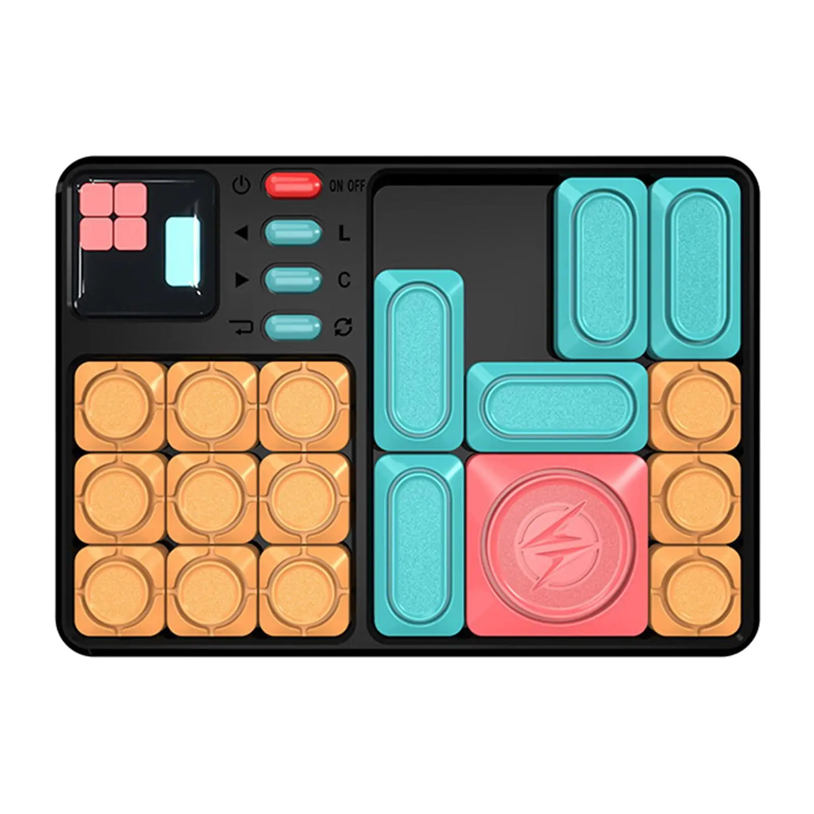 Slide Games Interactive Brain Teaser + Levelled UP Challenges Handheld Games Console Learning Puzzles Ages, Training Toys