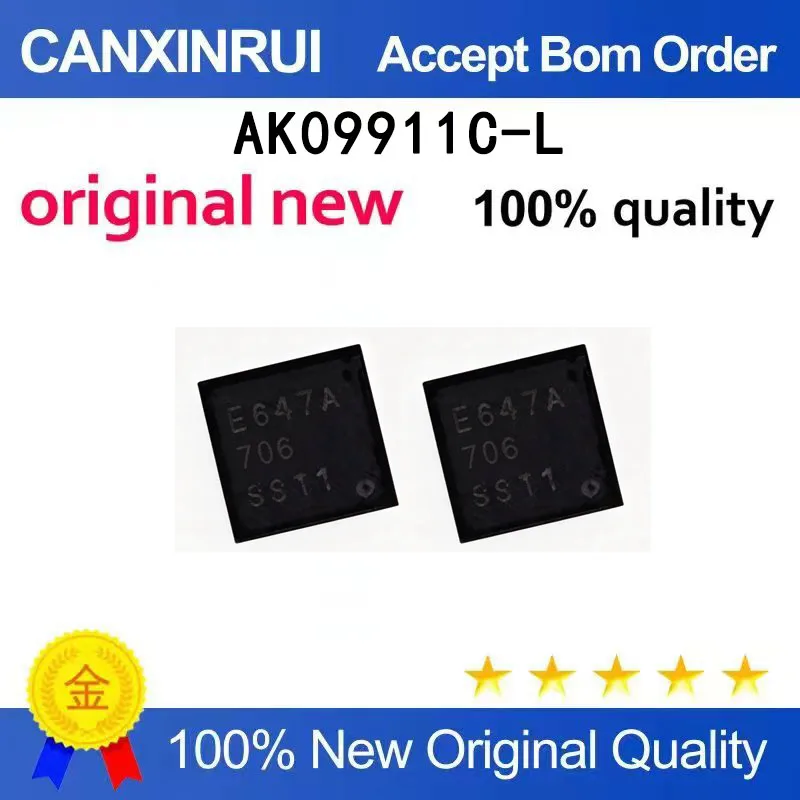 

(5-100 PCS) Brand new AK09911C-L patch BGA-8 geomagnetic sensor silk screen 9911 spot chip IC