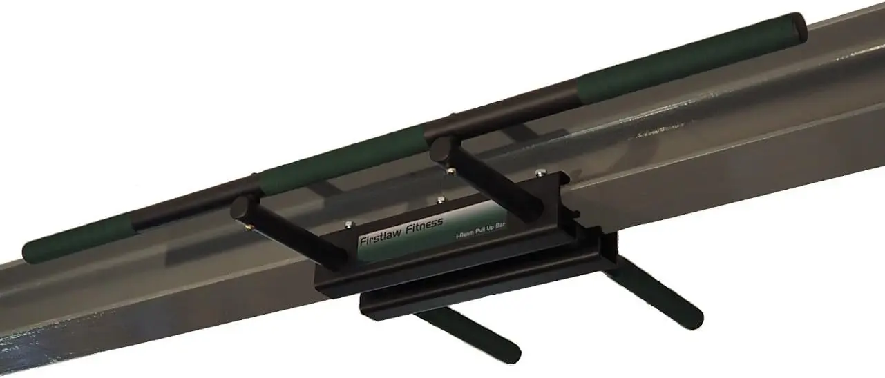 Límite de peso de 600 LBS - Barra de dominadas con viga I - Barra larga recta - Cinta de agarre.