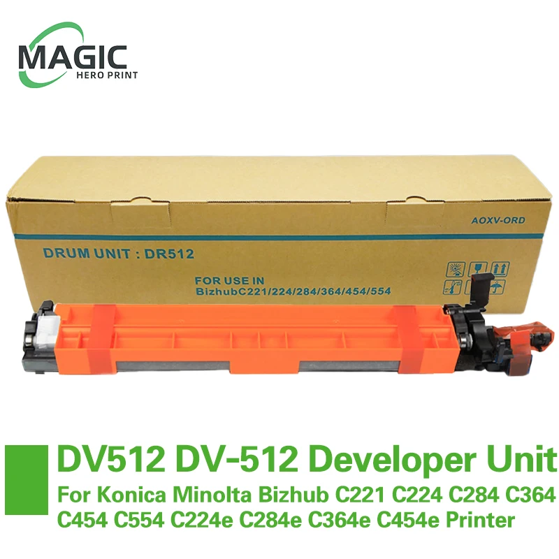 

DV512 DV 512 For Konica Minolta Bizhub C221 C224 C284 C364 C454 C554 C224e C284e C364e C454e Developer Unit Developer Assembly