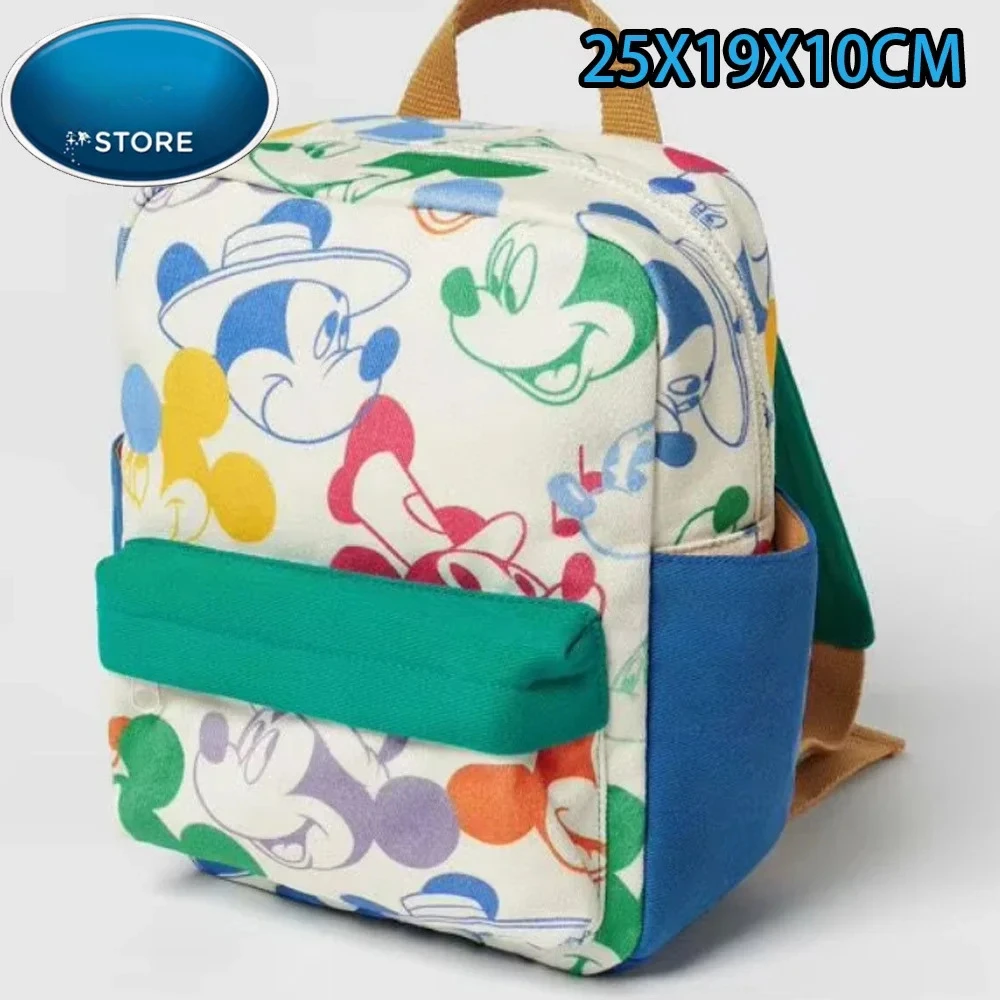 -New Plush Backpack Cartoon Fan's Mouse Duck Pattern Student School Bag Large Capacity Backpack Shoulder Bag