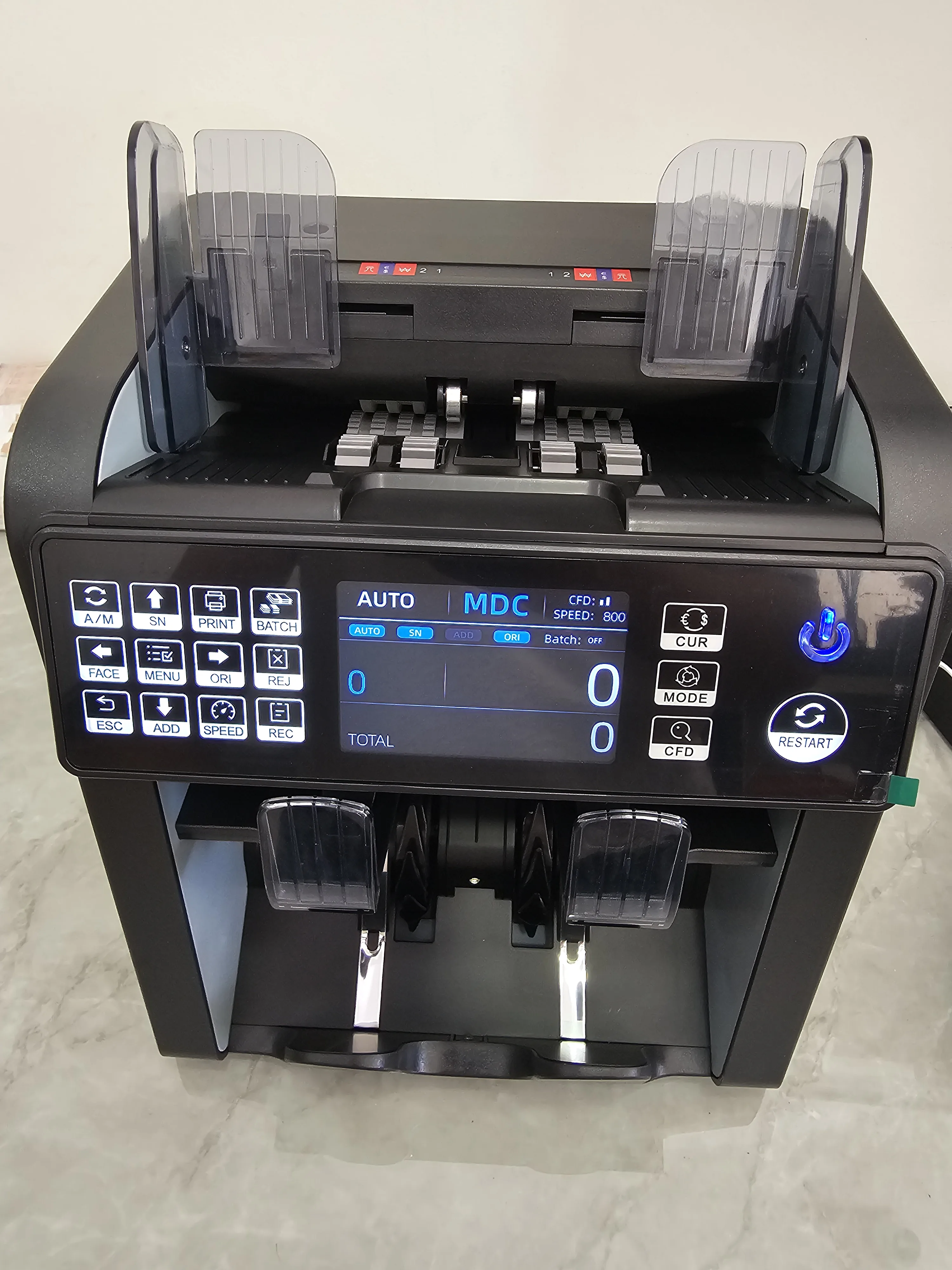 آلة عد النقود المحمولة الأوراق النقدية المال العملات المتعددة مع أفضل الأسعار عملة اليورو المختلطة #2