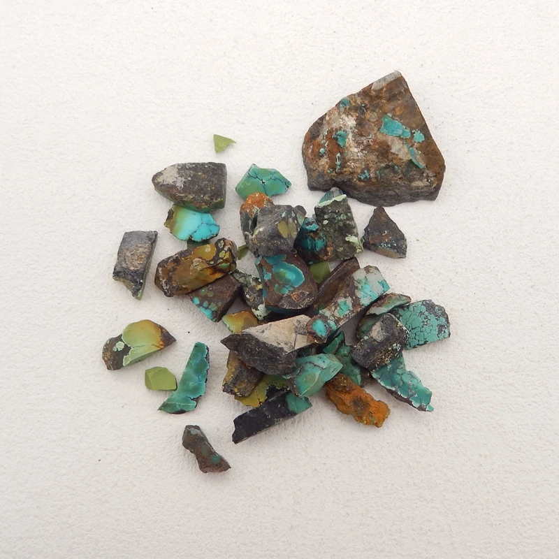 Beautiful Nugget (Rough Sides) Natural Turquoise Raw Material Loose Stone,Turquoise Gemstone Design,Turquoise Wholesale,81g