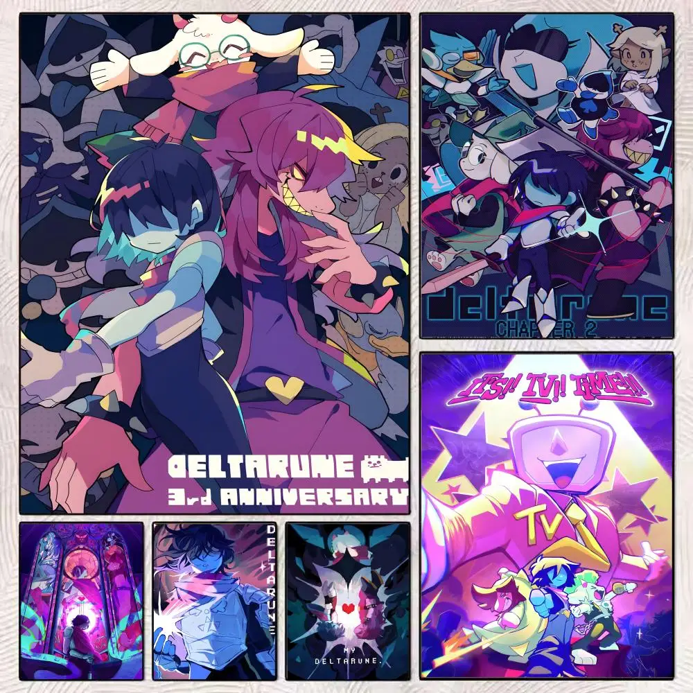 Video Game D-Deltarune Painting Calligraphy Durable Painting Canvas Poster Wall Hanging Home Interior Decoration Art Mural Gift