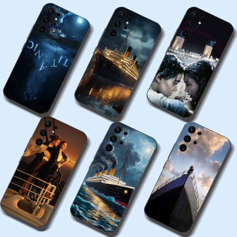 Titanic Love Disaster Movie Phone Case For Samsung Galaxy A52 A12 A51 S21 Edge S22ULTRA S23 S20LITE Plus Ultra Black Cover