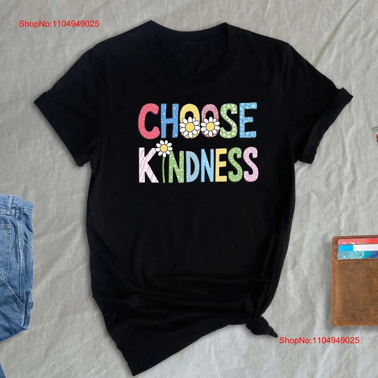 

Choose Kindness T Shirt Cute Teacher Be Kind Back To School Elementary vintage Washed Breathable homme fashion Casual Stretched