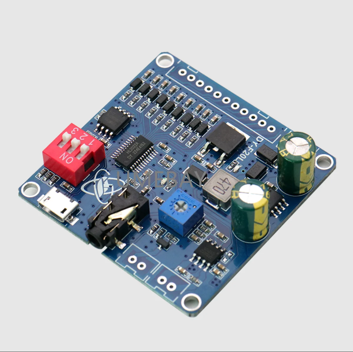 

5pcs / 12V24V10W20W voice MP3 player module one-on-one triggering custom audio 32M storage F20L