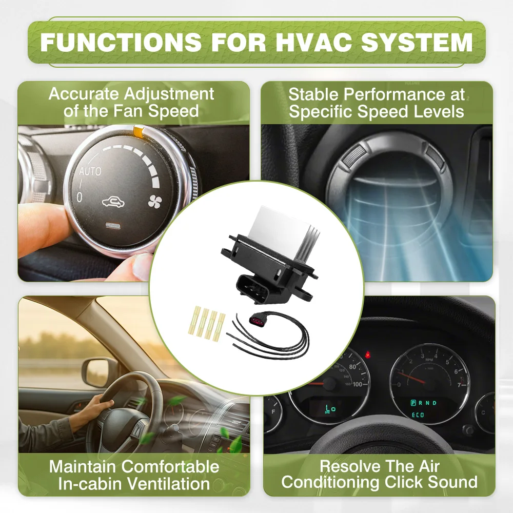 

5F9Z19E624AA, 7C3Z19E624A, 4 Pins AC Heater Blower Motor Resistor For Ford Expedition EL Lincoln Navigator Ford F-150