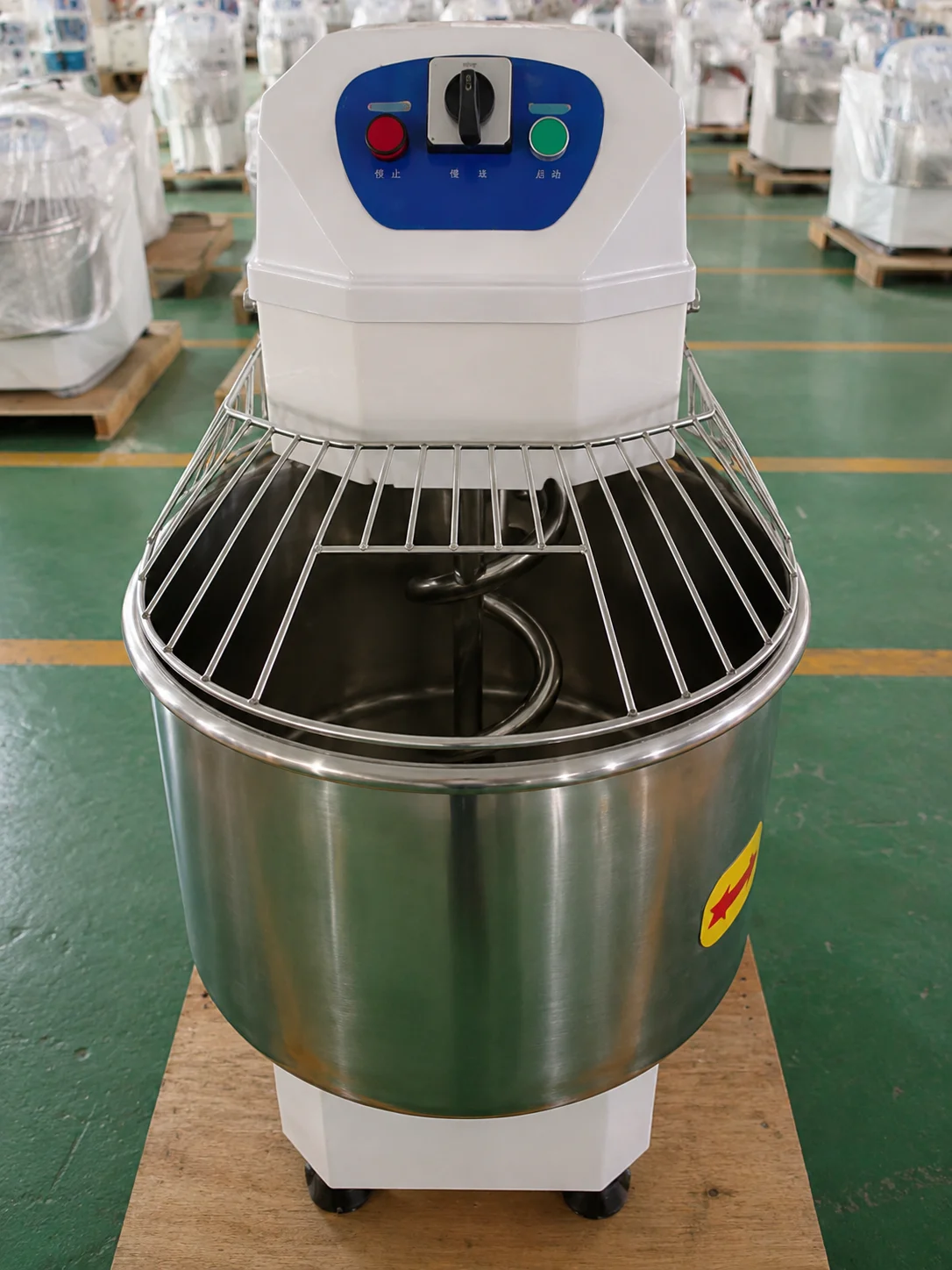 Commercial 60L Automatic Flour Mixer 25KG Capacity Dough Kneader For Bakery Pizza Restaurant Stainless Steel Mixing Machine