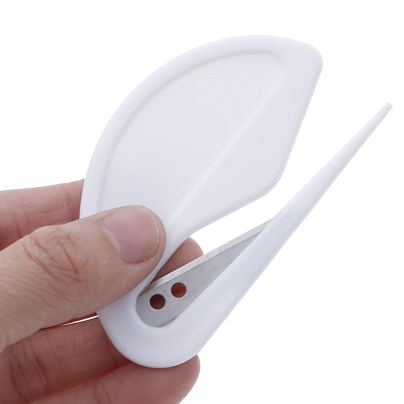 Hot！2pcs/set Mini Plastic Letter Opener Sharp Mail Envelope Opener Safety Papers Cutter White Office Supplies Student Supplies