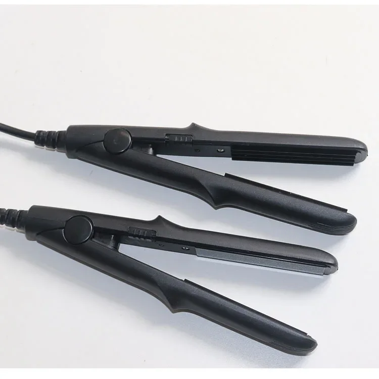 학생을위한 미니 컬링 아이언 스트레이트 너 남성 여성 Cornrows 프린지 스타일링 도구 소형 다목적 헤어 케어 액세서리