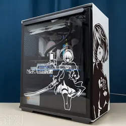 NieR:Automata Anime Vinyl Stickers for PC Case,Personaliy Waterproof Decor Decals for Atx Mid Computer Chassis Skin