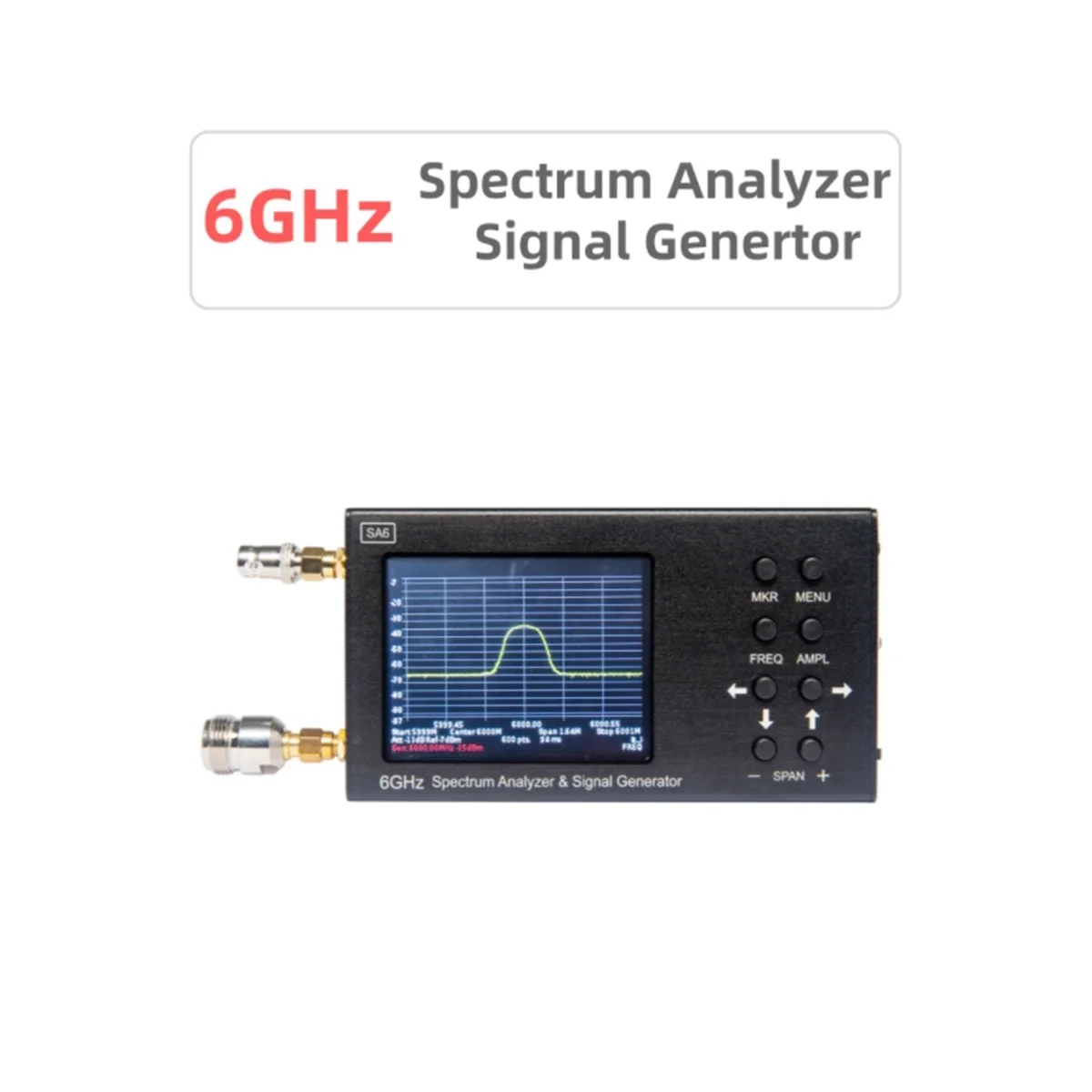 Imagem -06 - Analisador de Espectro Portátil e Gerador de Sinal Novo 6ghz to 2g 3g 4g Lte Cdma Dcs Gsm Gprsglonass