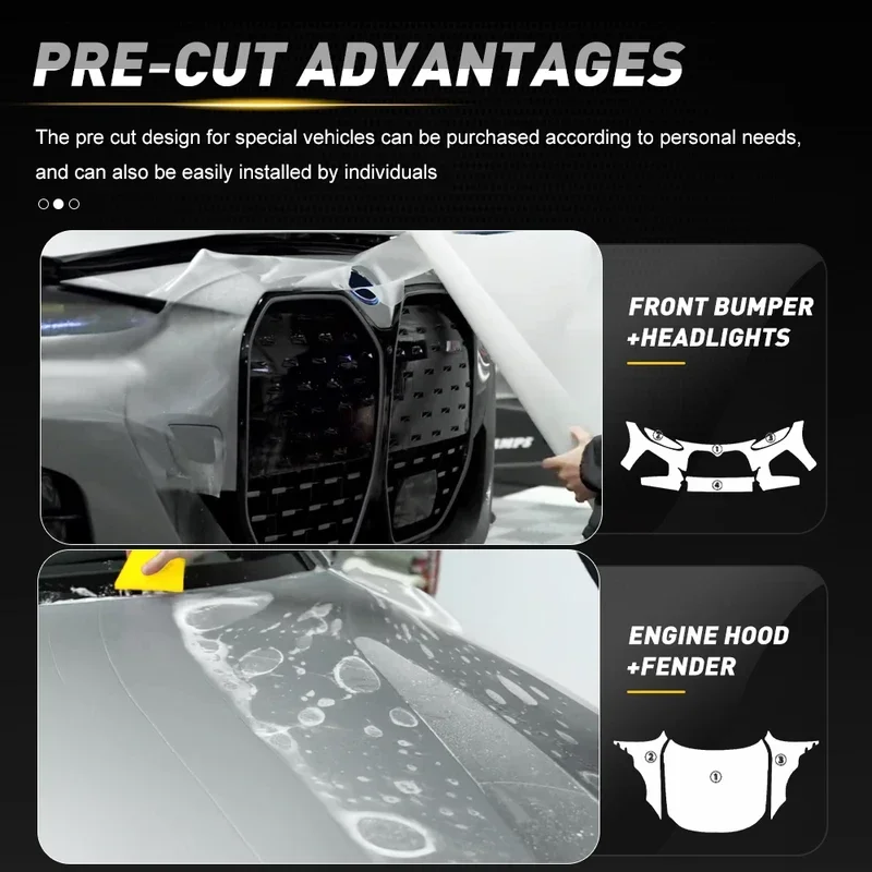 

PFCC for BMW i4 G26 car sticker 2022-2023 paint protection film clear bra PPF anti scratches pre cut car body film cover