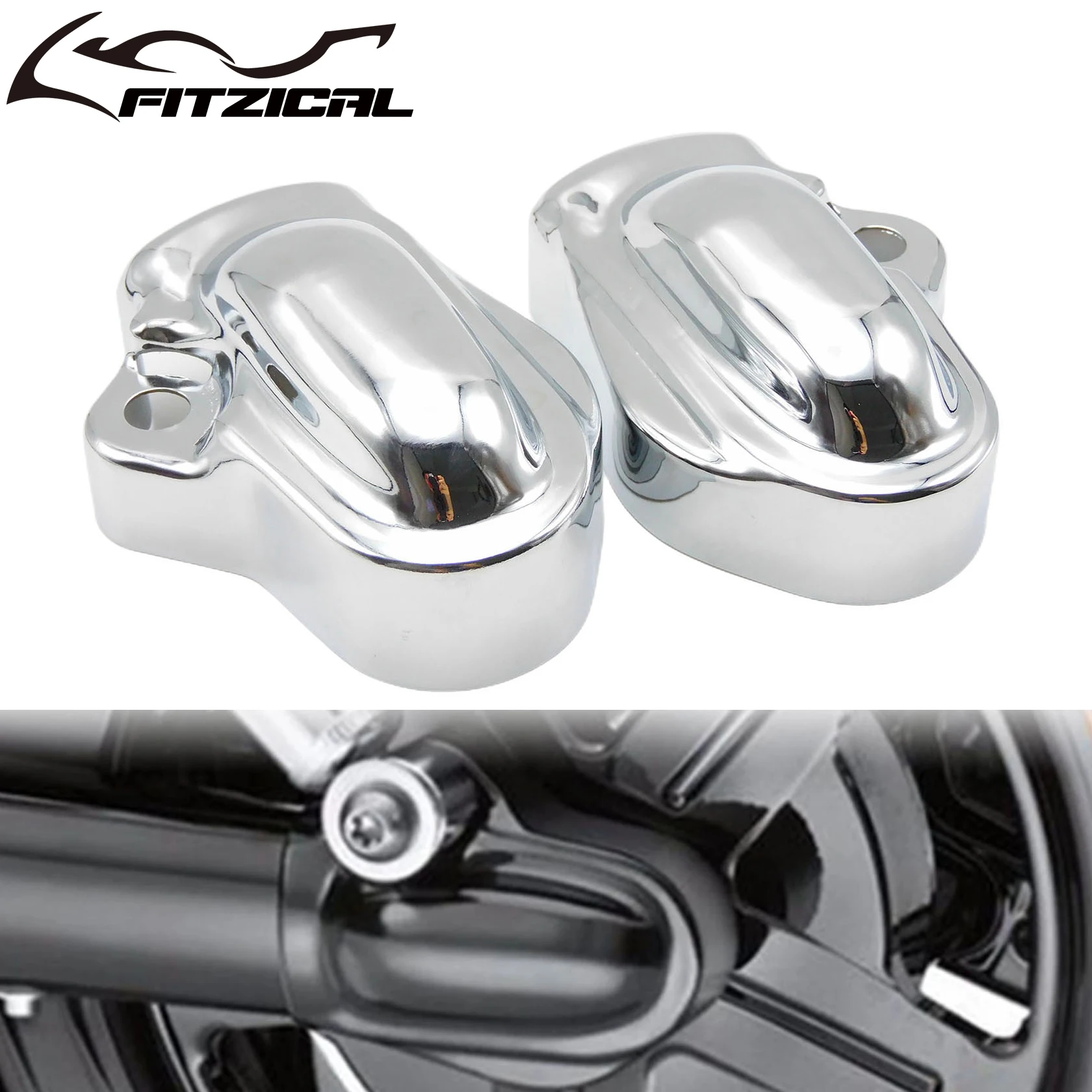 Motorcycle Chrome Rear Axle Covers Wheel Shaft Cap Side Protector Guard  For Harley Night Rod Special VRSCDX VRSCF VRSCAW 02-17