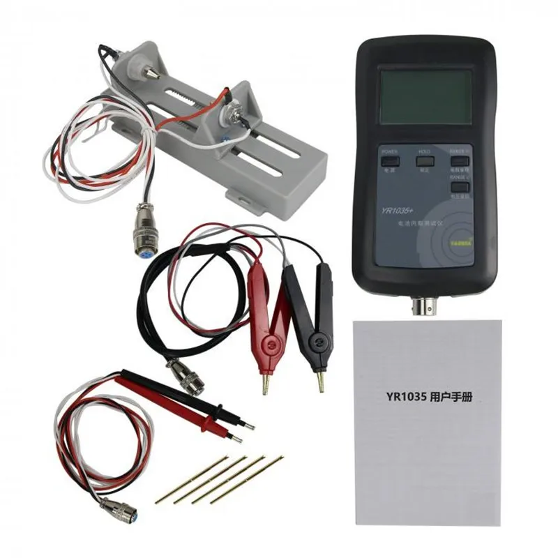 

YR1035+ Lithium Battery Internal Resistance Tester Meter for Range 0-100V 0-200 Ohm (Full Kit)