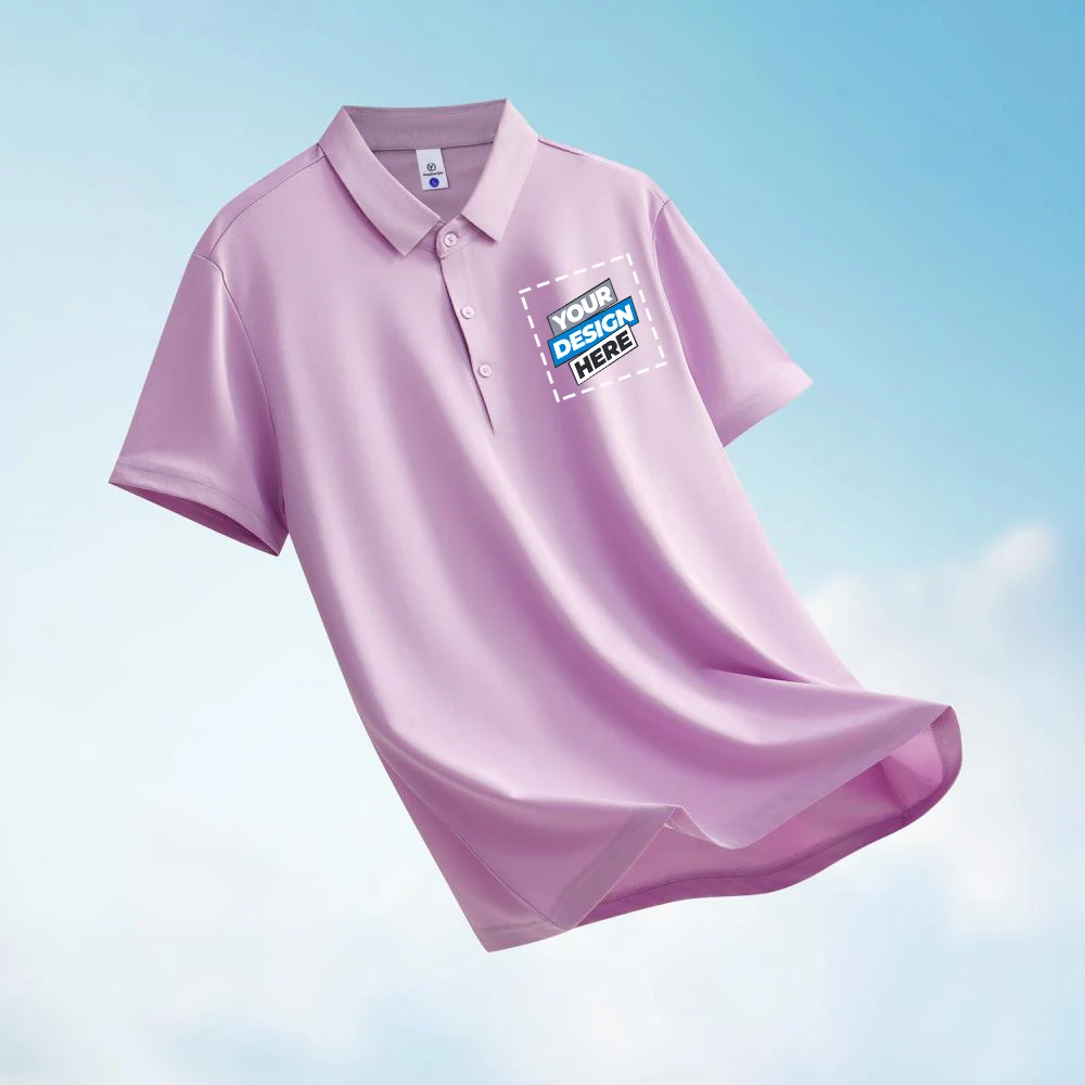 Polo premium sin costuras con logotipo personalizado: antibacteriano 7A, logotipo personalizado (1 pieza mínima), corte ajustado y elegante LS-3339