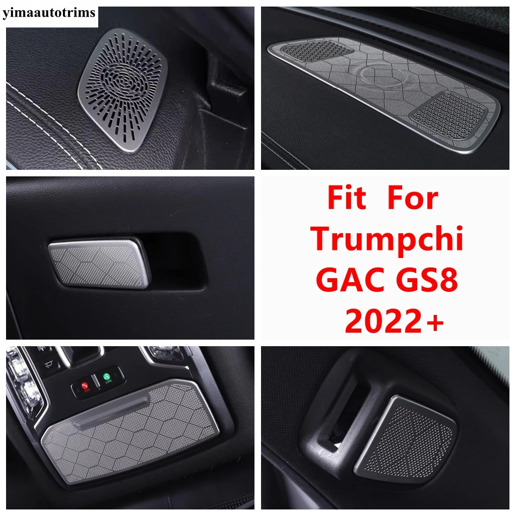 

Car Side AC Air Outlet Pillar A Stereo Speaker Dashboard Audio Loudspeaker Cover Trim Accessories For Trumpchi GAC GS8 2022 2023