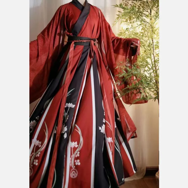 Chińskie starożytne zestawy Hanfu strój Cosplay kobiet par kostium taneczny orientalny tradycyjny garnitur szermierza impreza z okazji Halloween