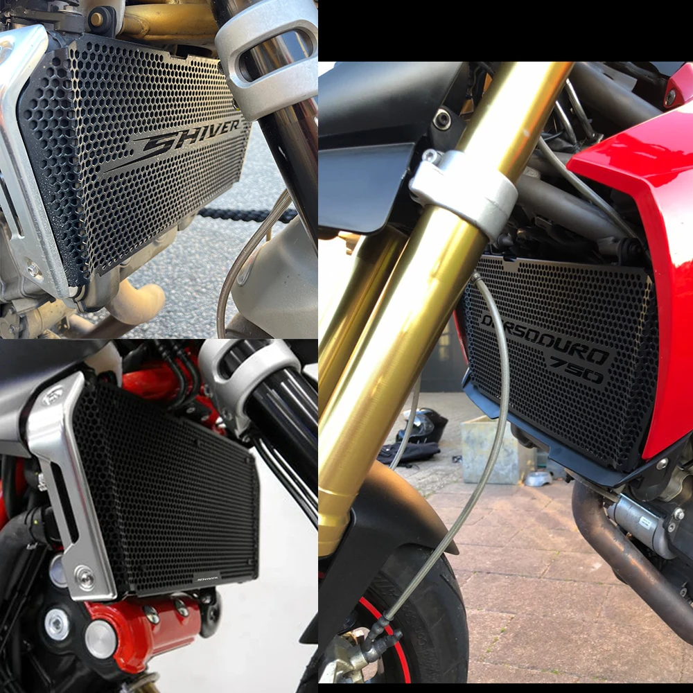 

For Aprilia Shiver SL 750 2007-2017 Dorsoduro 750 Shiver900 ABS E4 Shiver 900 2018-2023 Motorcycle Radiator Grille Guard Cover